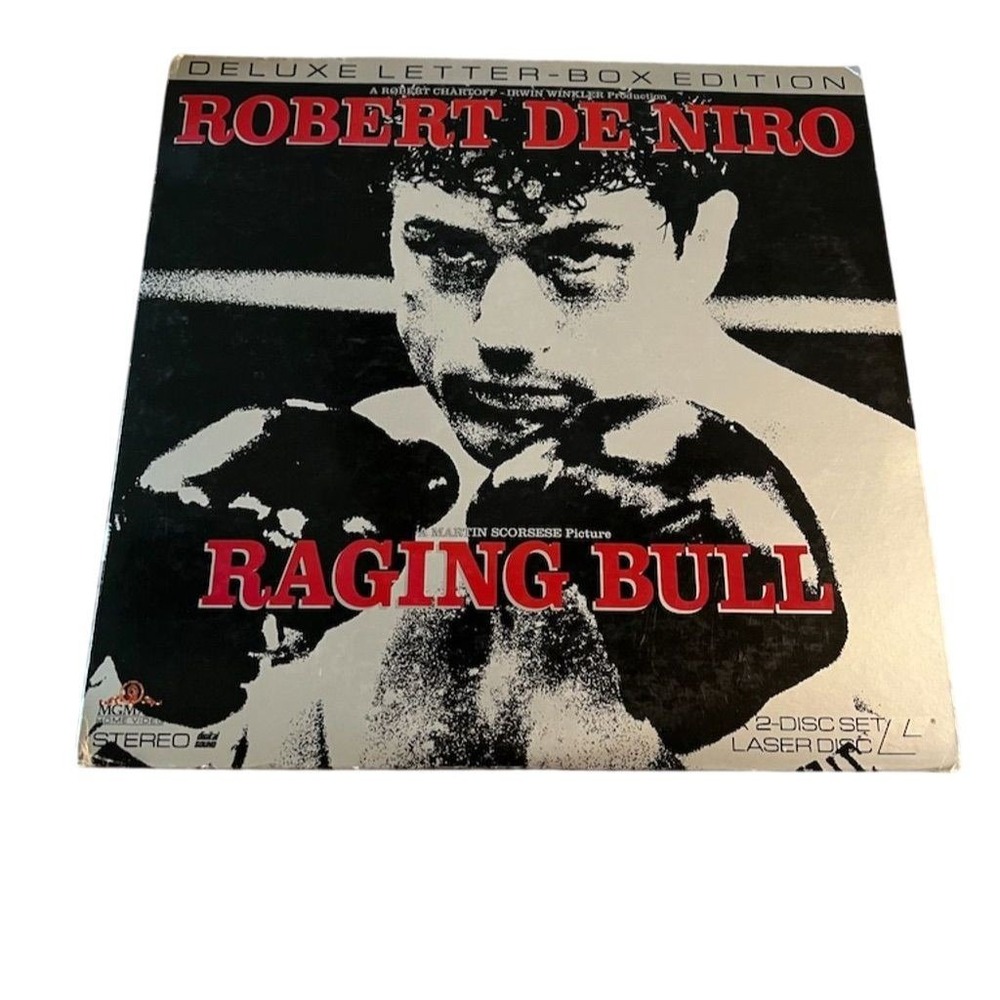 Raging Bull Deluxe Letter-Box‎ Edition LaserDisc Set Robert De Niro tested